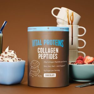 Chocolate Collagen Peptides – 13.5oz Canister