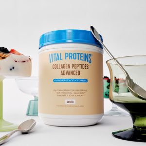 Vanilla Collagen Peptides Advanced – with Hyaluronic Acid u0026 Vitamin C – 21oz