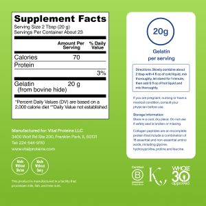 Beef Gelatin – Unflavored – 16oz