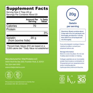 Beef Gelatin – Unflavored – 16oz