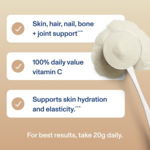 Vanilla Collagen Peptides Advanced – with Hyaluronic Acid u0026 Vitamin C – 21oz