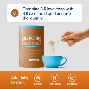 Salted Caramel Collagen Peptides – 10.5 oz